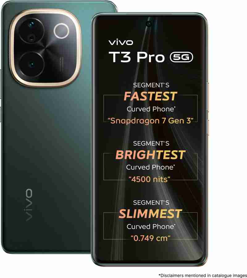 Vivo T3 pro 8gb128gb emerald green